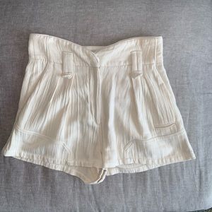 IRO shorts in cream.  Size 40